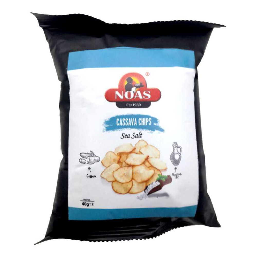 Cassava Chips Sea Salt 40g  (رقائق الكسافا بملح البحر 40 جم)