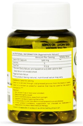 Nutriorg Castor oil soft gel 60 capsule