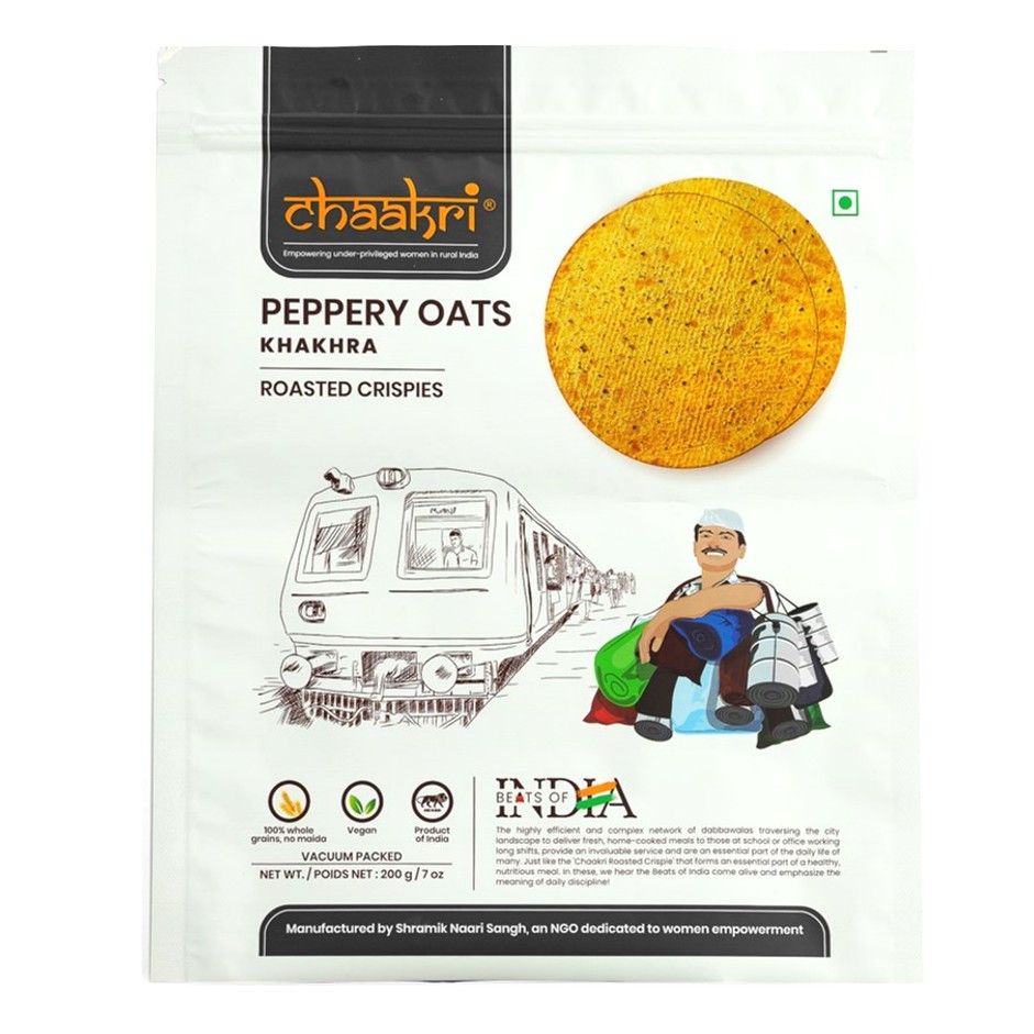 Chaakri Peppery Oats Khakhra 200gm