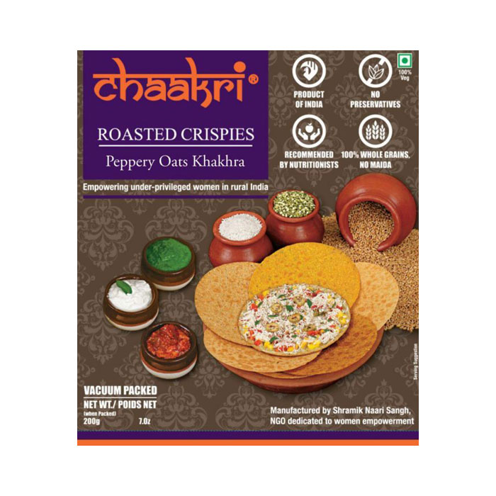 Chaakri Peppery Oats Khakhra 200gm