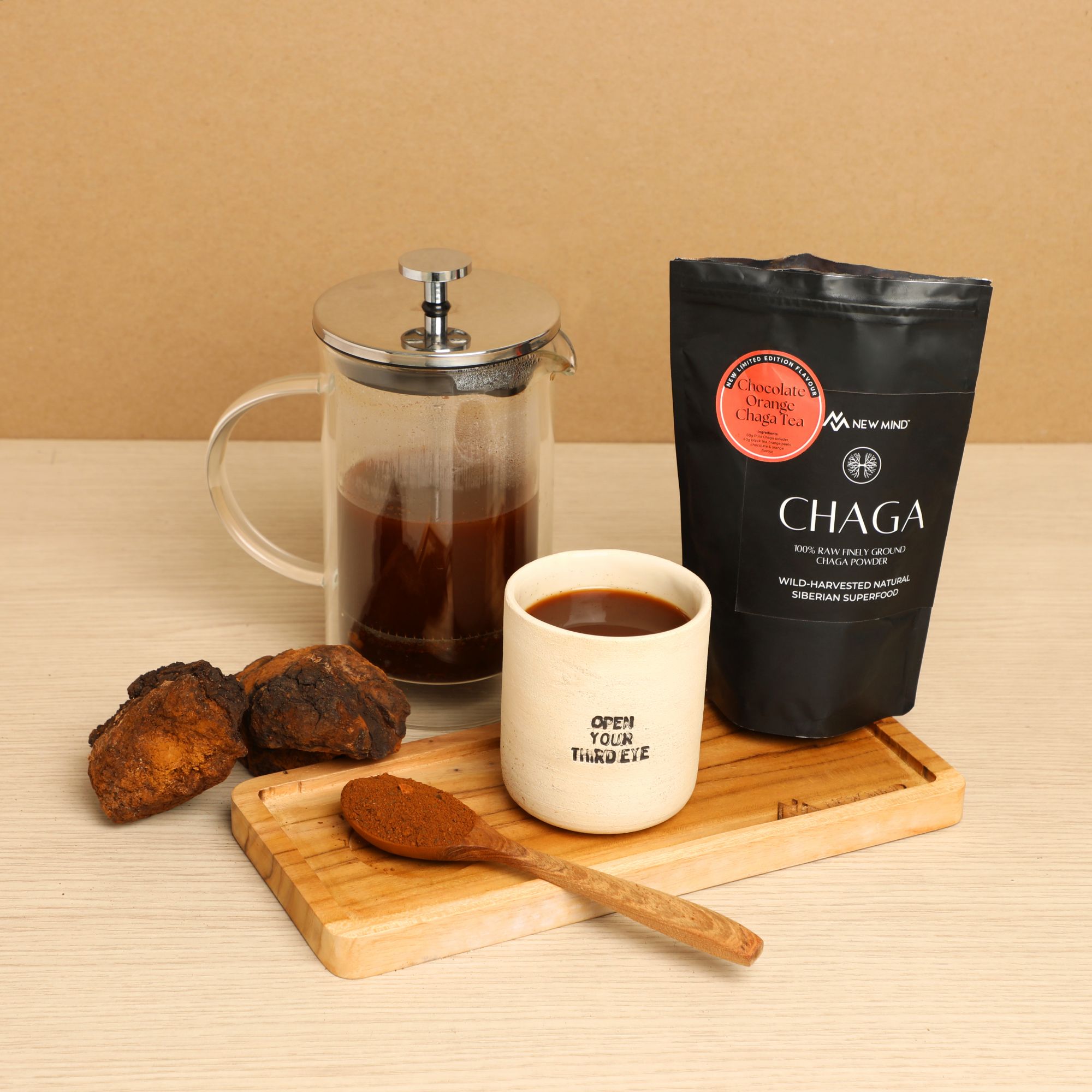 Chaga Powder Tea / Chocolate Orange - 100g