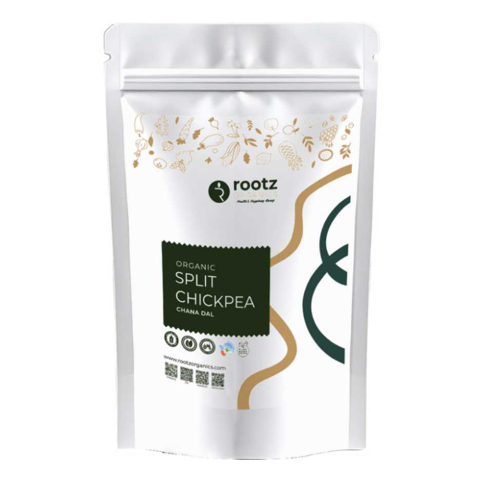 Organic Chana Dal 1kg by Rootz Organics