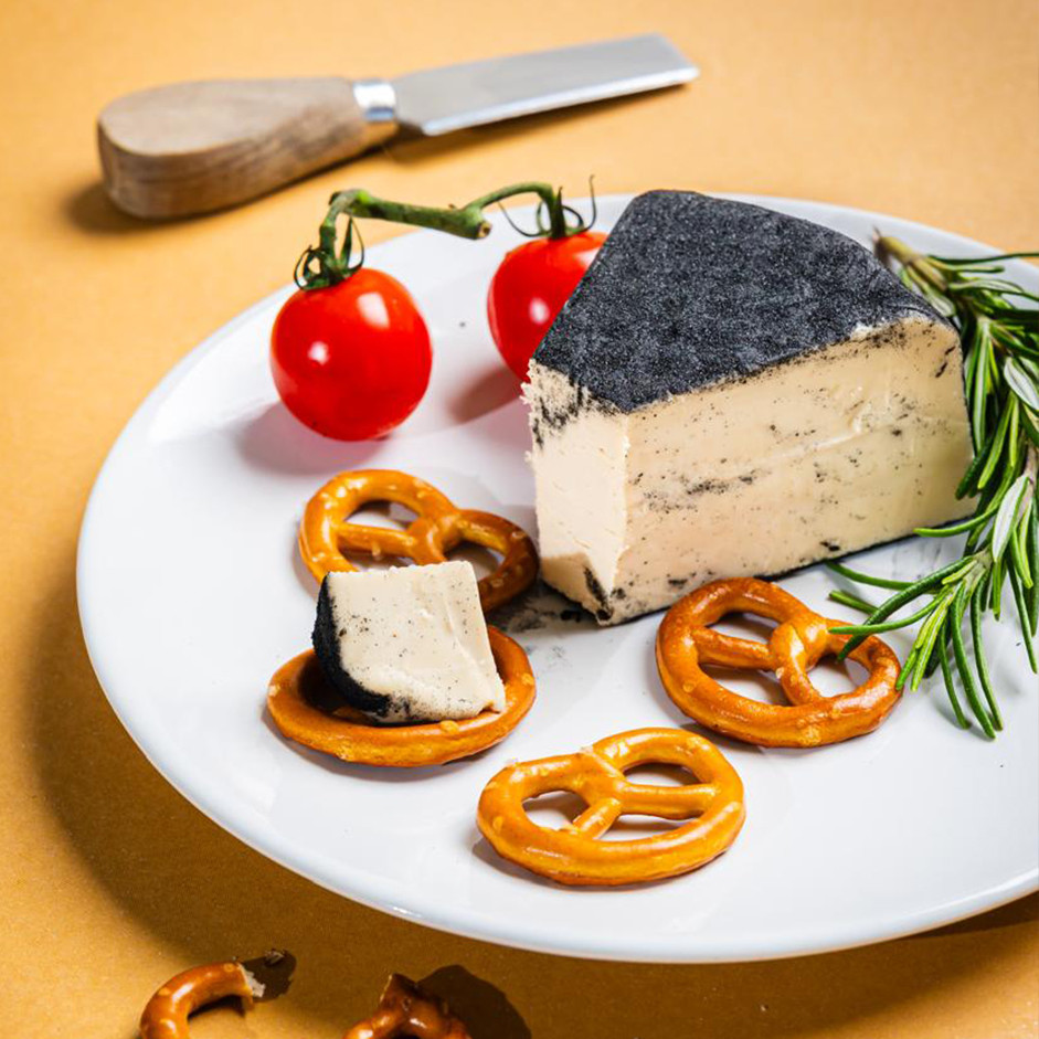 Vegan Aged Charcoal Cheese ~140g(Hand Cut) – Pack of 2