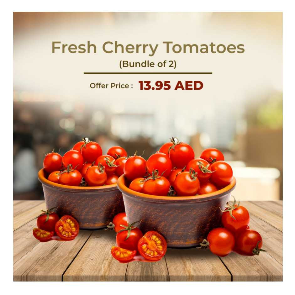Cherry Tomato Red - 250gm pack of 2