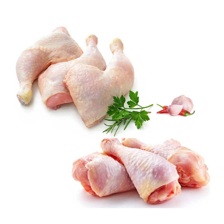 Organic Fresh Chicken Leg 500g & Drumsticks 500g Combo | Rootz Organics
