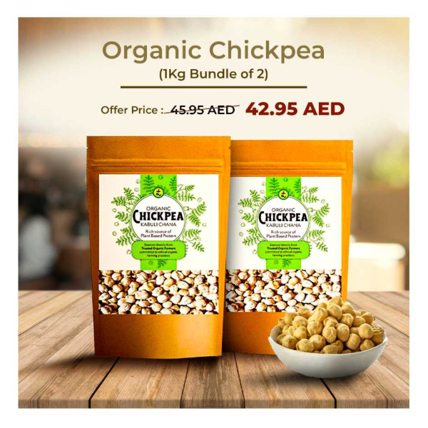 Image of ⁠Organic Chickpea  1kg ( bundle of 2 )