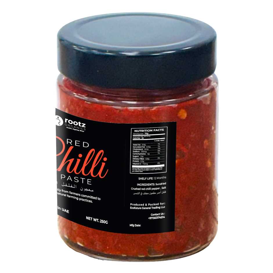 Premium Sun-Dried Red Chilli Paste 250g – Authentic Spicy Flavor | UAE