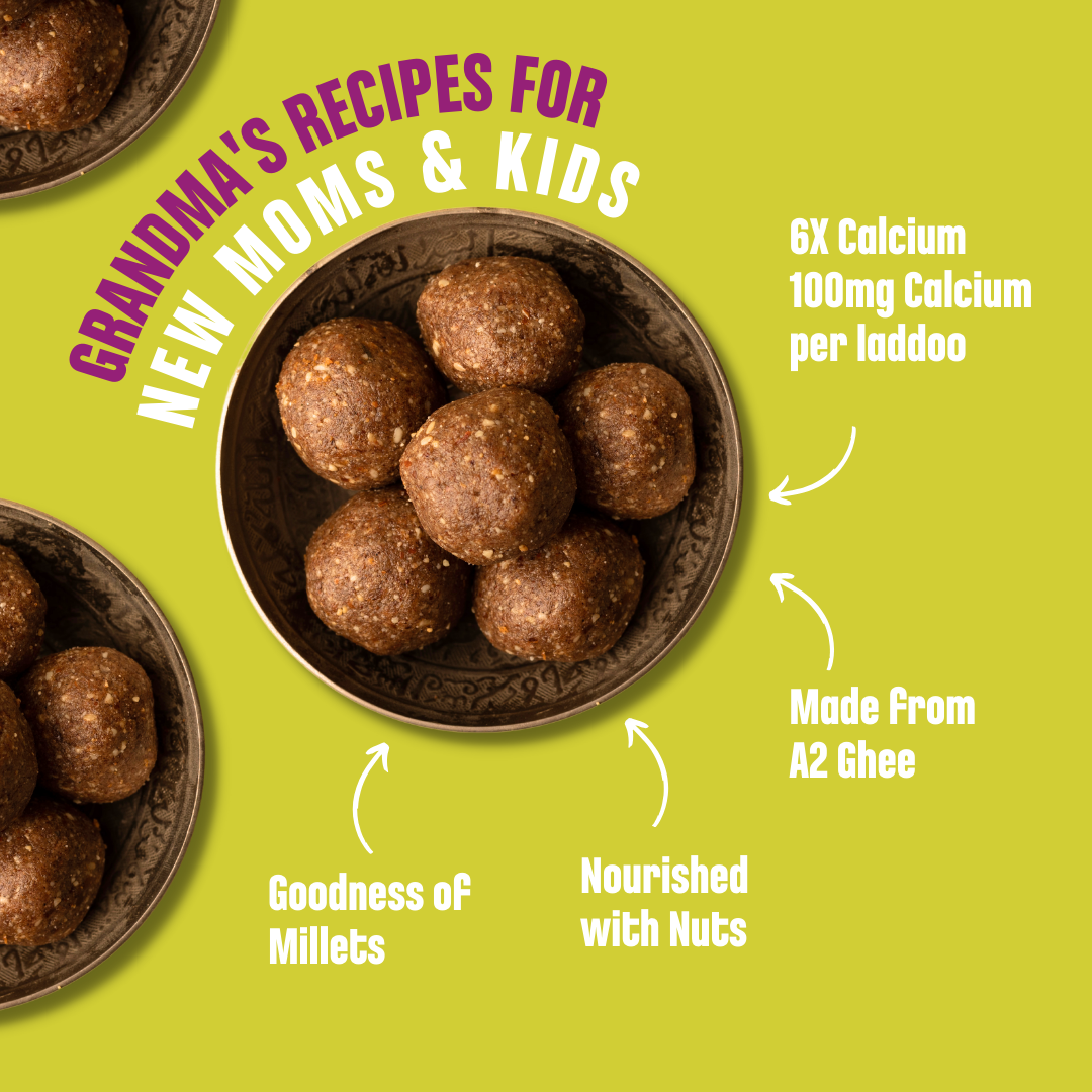Early Foods pack of 3 - Gond & Dry Fruits Laddoo, Ragi Sesame Laddoo, Dry Ginger Laddoo 250 gms