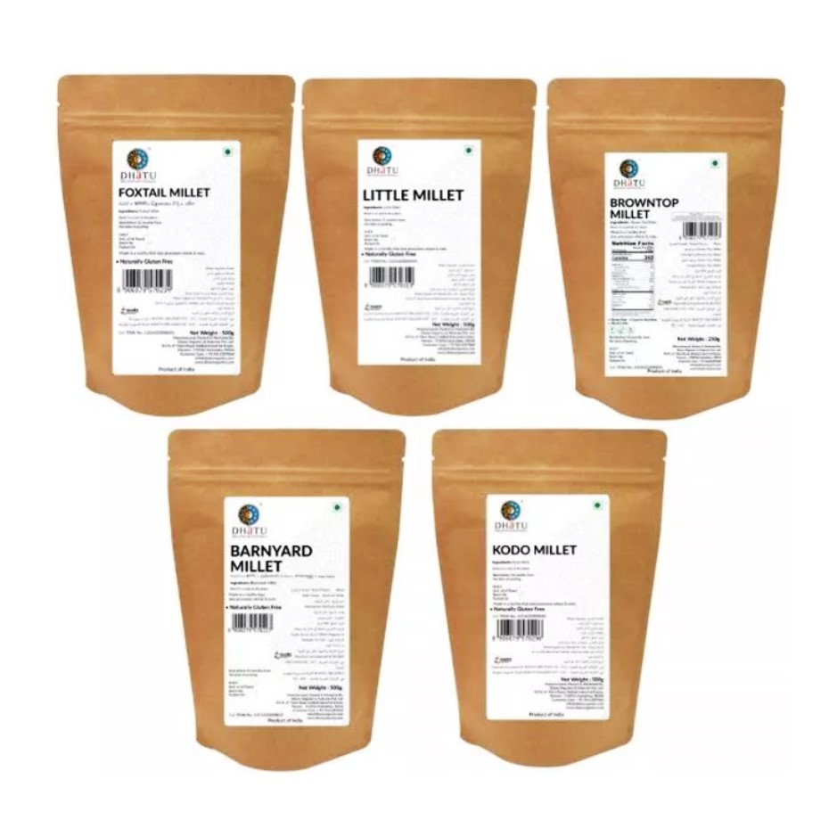 Rotate Your Millets (SIRIDHANYA) Combo Pack,grains