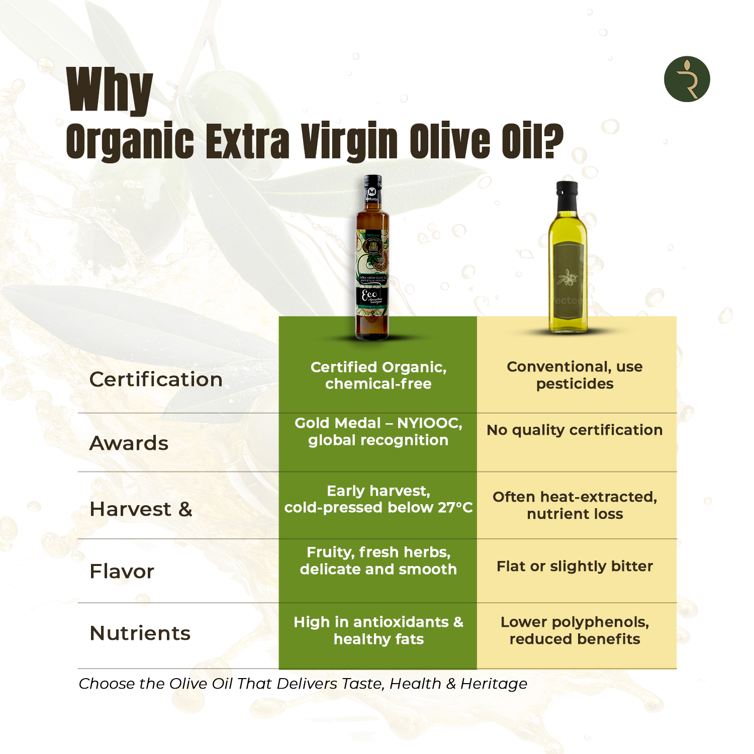 Texturas Organic Eco Agricultura Ecológica Extra Virgin Olive Oil 500ml – Award-Winning Spanish EVOO