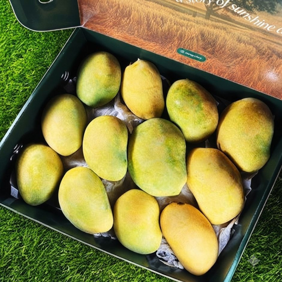 Premium Natural Chausa Mangoes - (Box of 12)