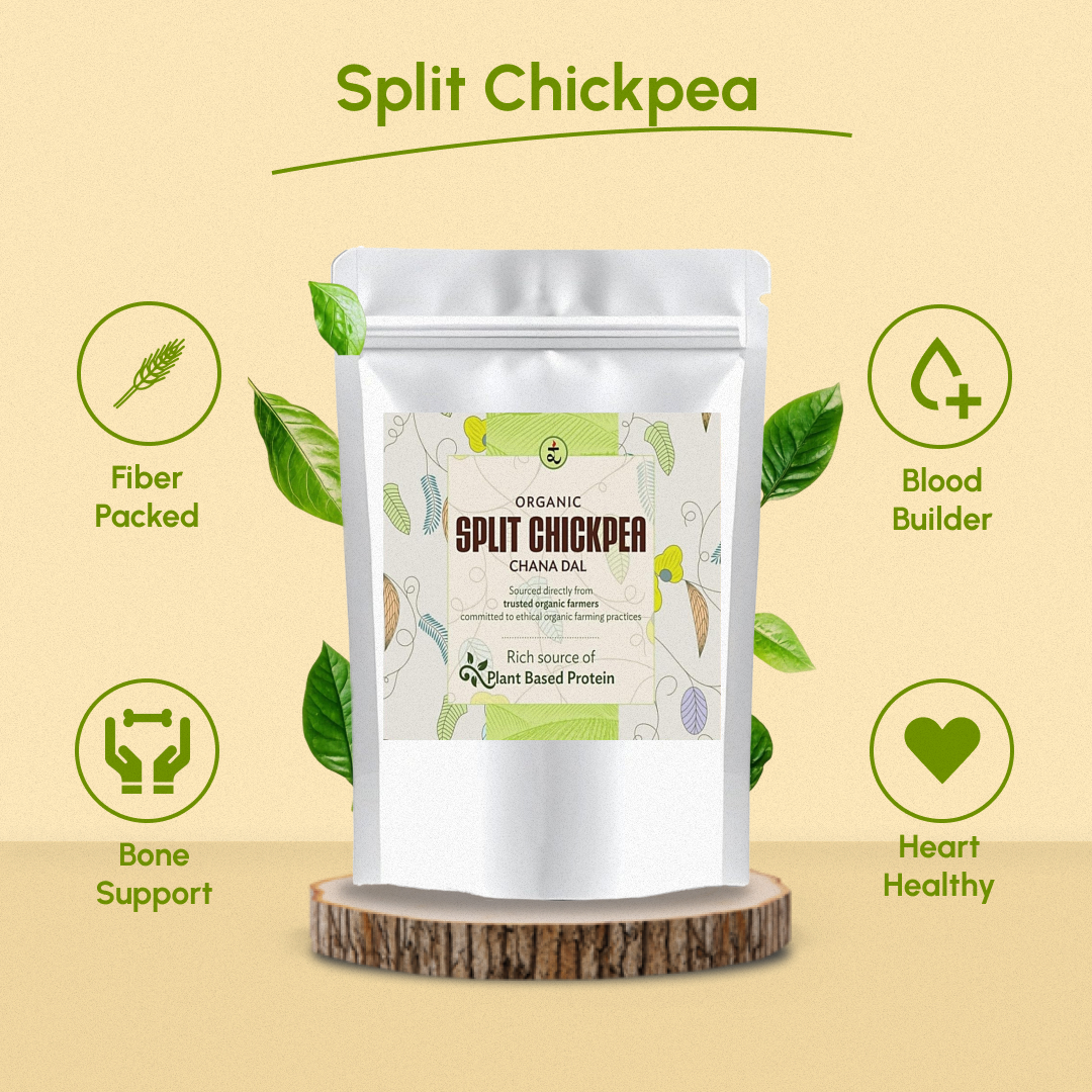 Organic Chana Dal 1kg by Rootz Organics