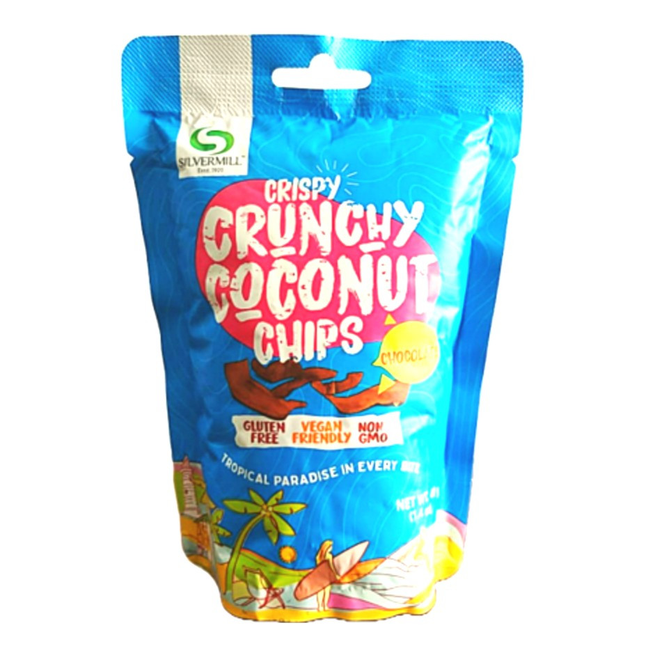 Crispy Crunchy Coconut Chips - Chocolate