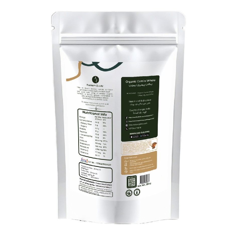 Organic Cumin Seeds 250g