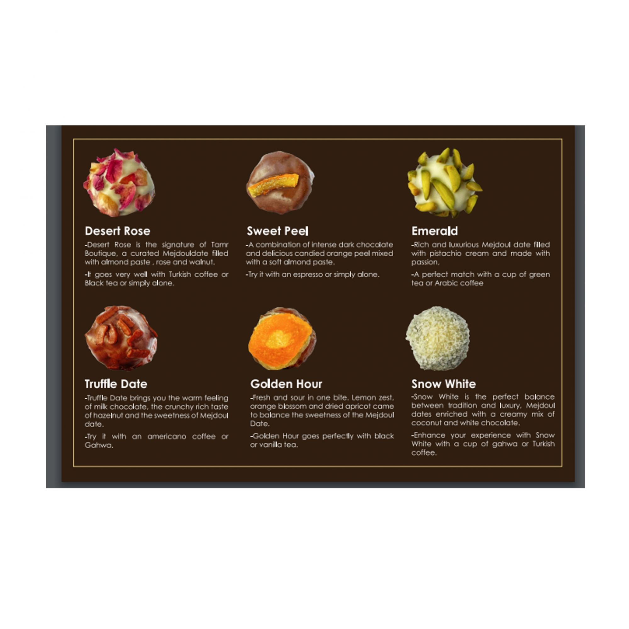 Assorted Premium Dates Chocolate Box (Medium)