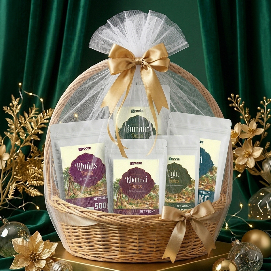 Five Jewels of Arabia – Premium Dates Gift Box (500g Each)