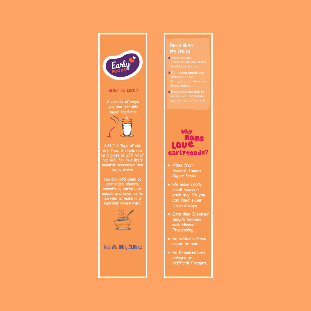 Early Foods-Dry Fruit & Seeds Powder for Kids 100g