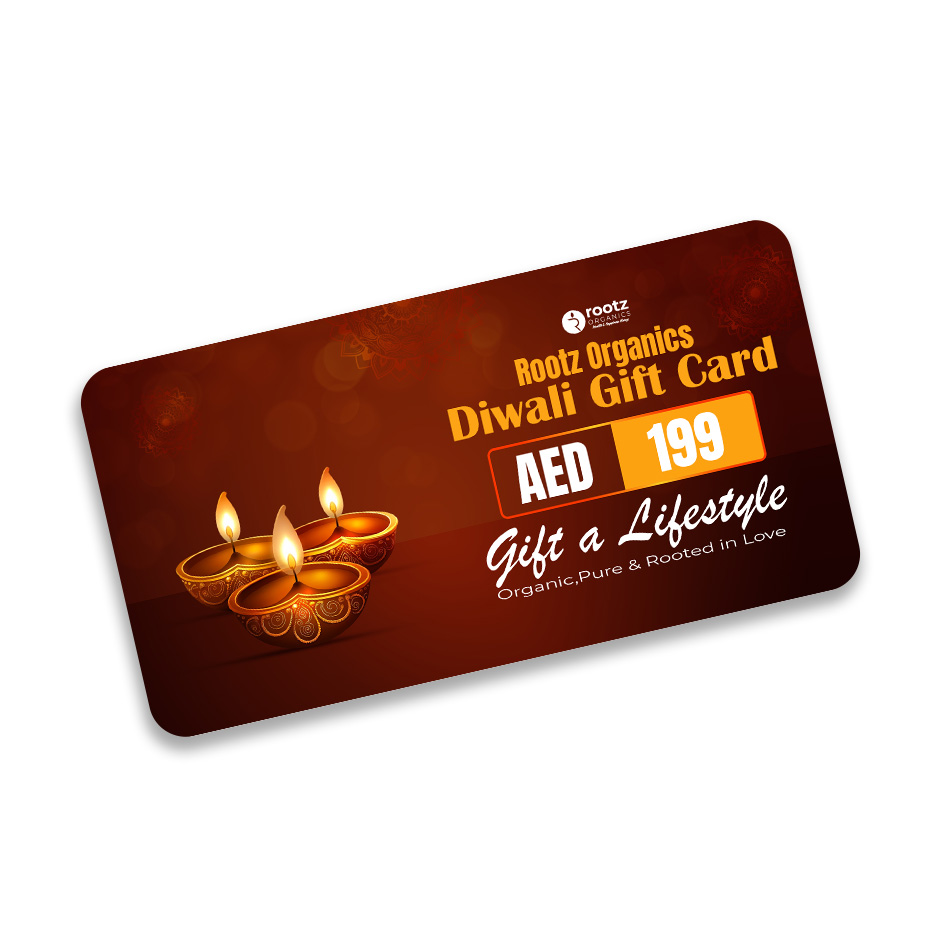 Rootz Organics Diwali Wellness Gift Card – Gift Conscious Living & Self-Care - Gift a sustainable lifestyle