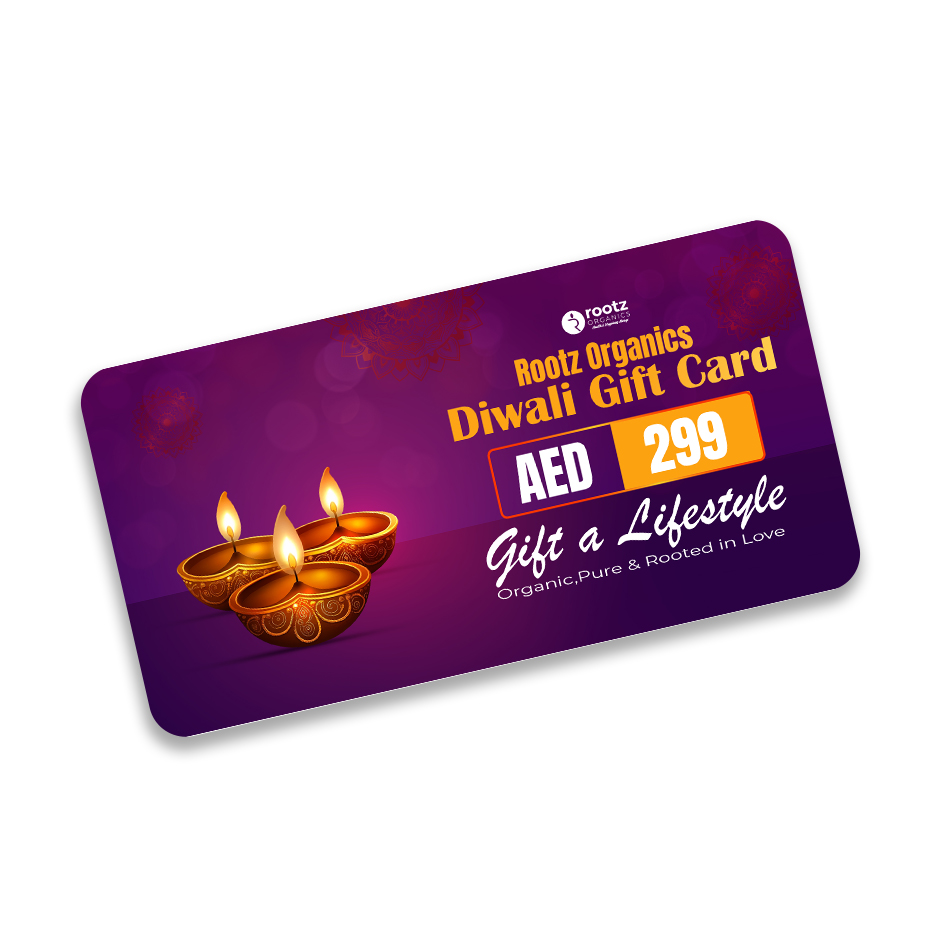 Rootz Organics Diwali Wellness Gift Card – Gift Conscious Living & Self-Care - Gift a sustainable lifestyle