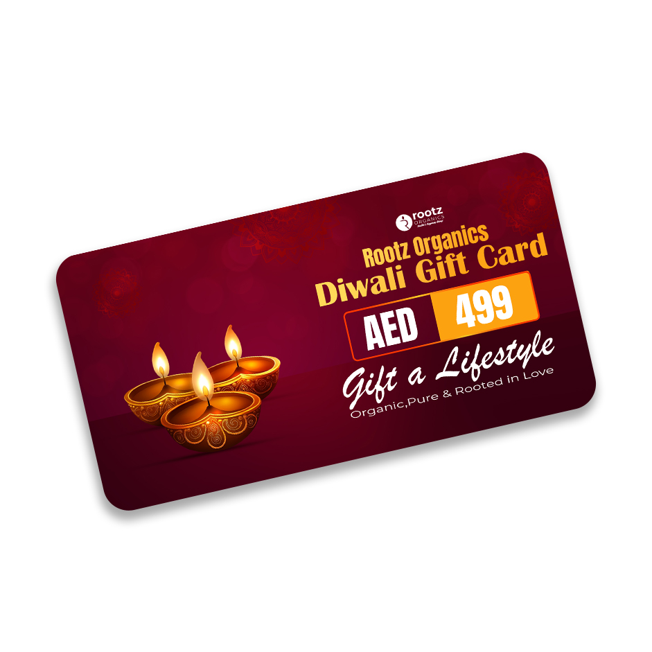 Rootz Organics Diwali Wellness Gift Card – Gift Conscious Living & Self-Care - Gift a sustainable lifestyle
