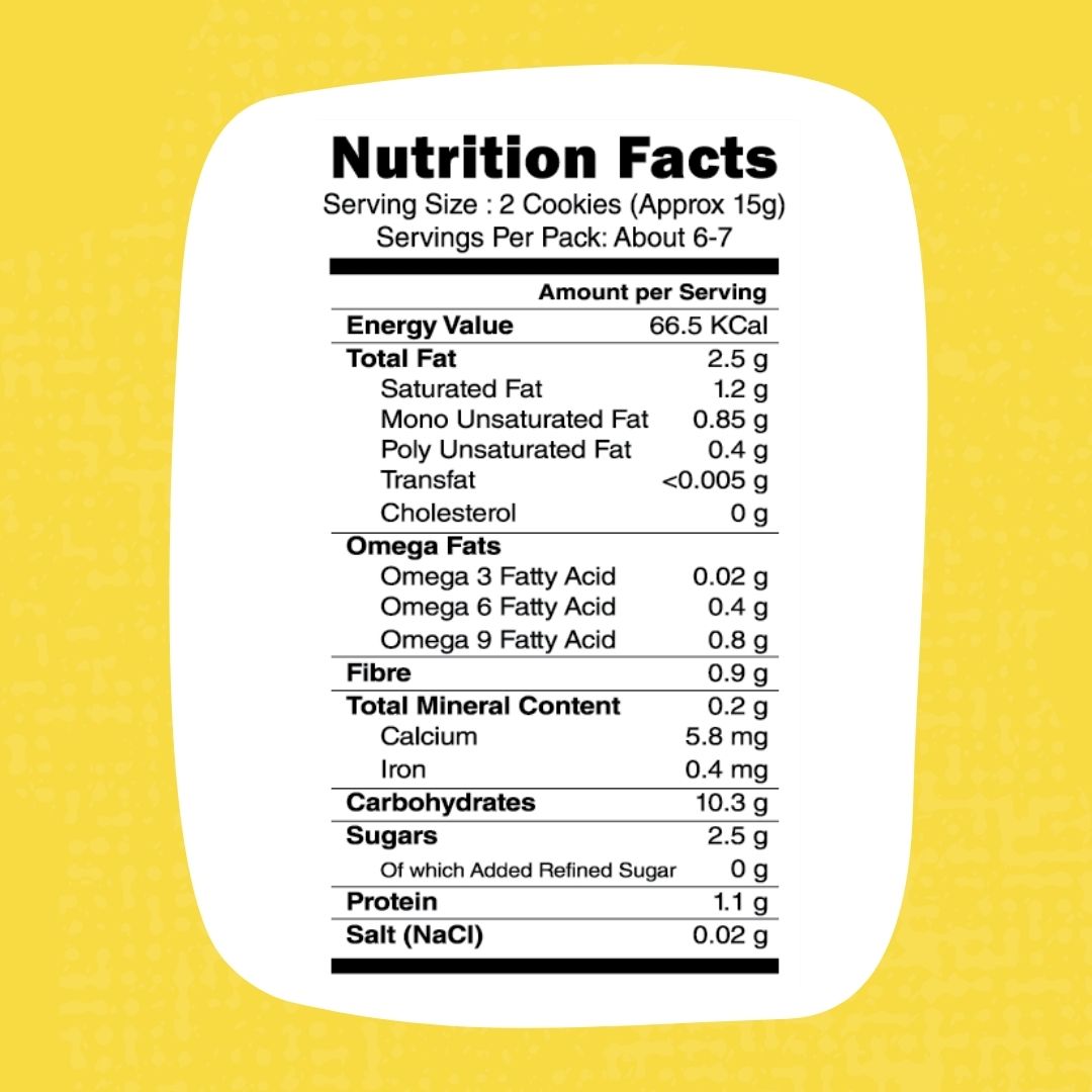 Early Foods-Dry Fruit & Seeds cookies 130 Gm