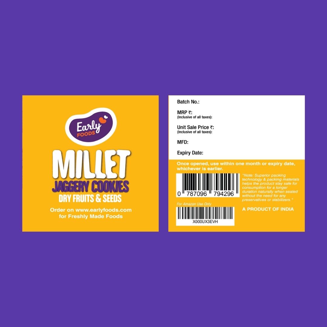 Early Foods-Dry Fruit & Seeds cookies 150 Gm