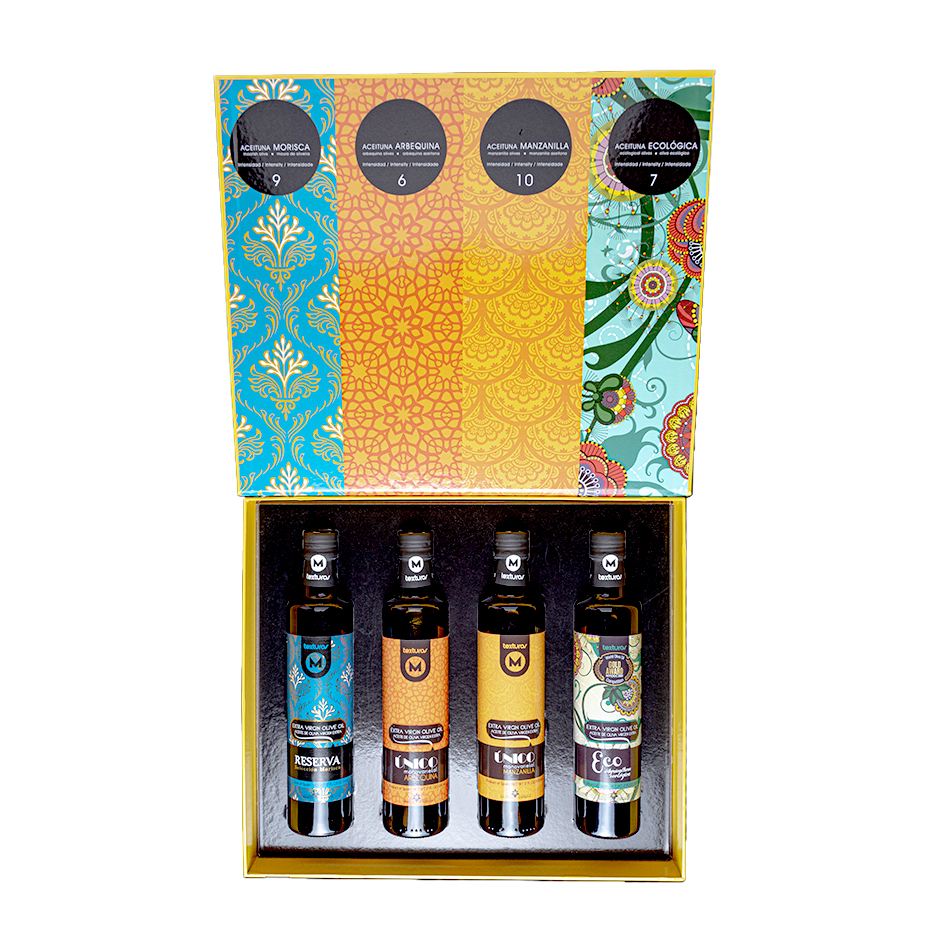 Texturas Gift Box – Premium Spanish Olive Oil Collection (4 x 250ml)