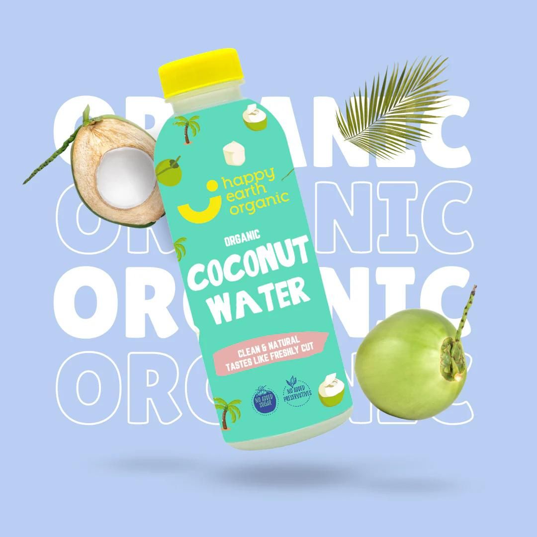 Organic Coconut Water - PPE Bottle - 250 ML - PACK OF 2