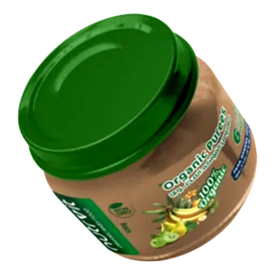 Organic Pear, Banana, Gooseberry  Puree, 120gm - Pack of 4