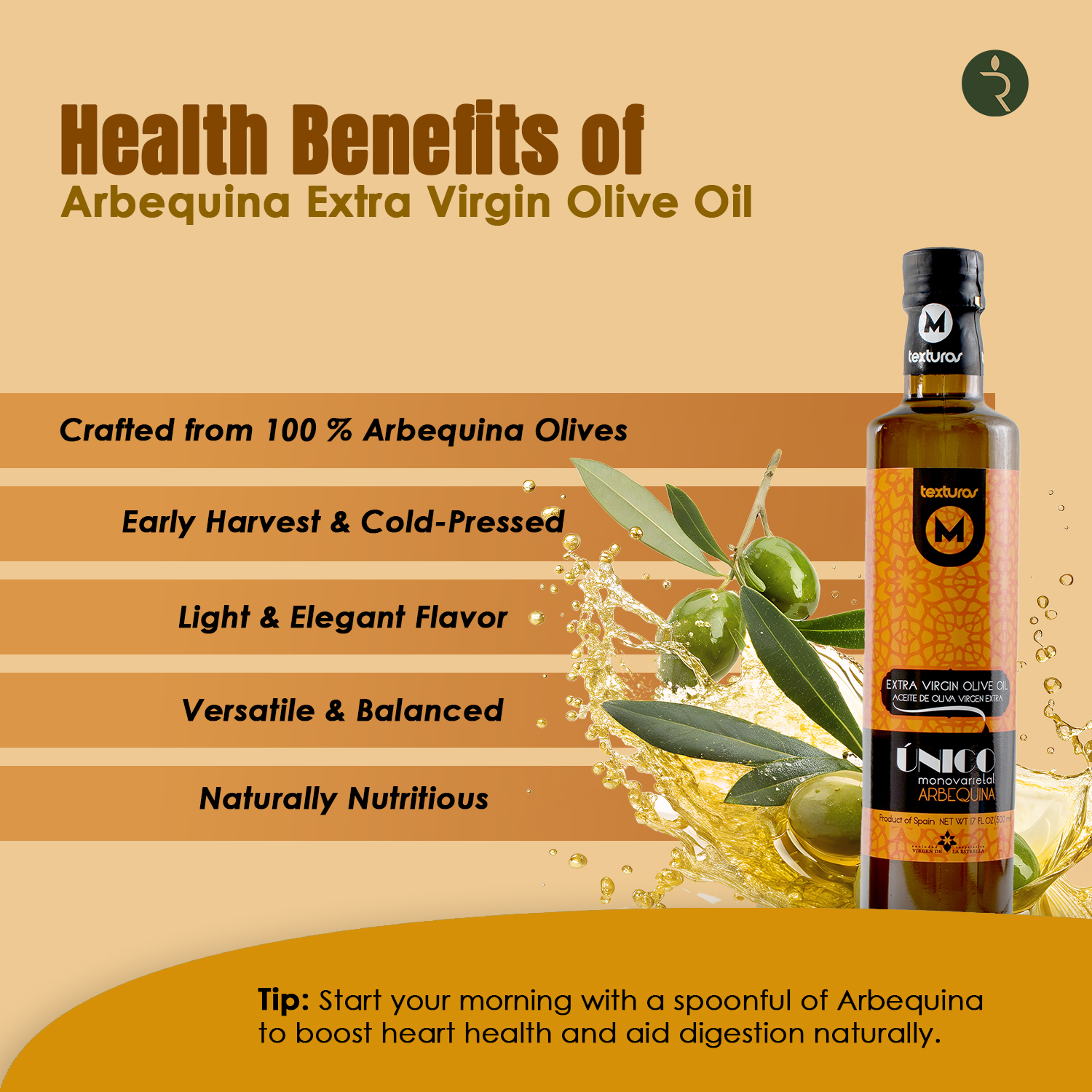 Premium Extra Virgin Olive Oil – Arbequina Edition (500ml) Gift bottle