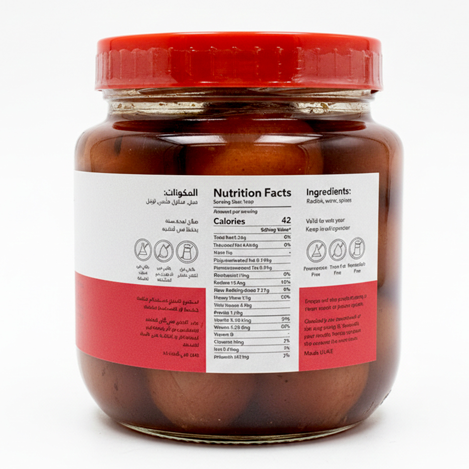 Fermented Radishes – Naturally Fermented Radish in Brine & Spices - 250g