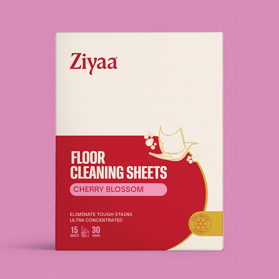 Ziyaa Floor Cleaning Sheets – Vegan, Biodegradable & Cruelty-Free | 30 Loads - Pack of 2