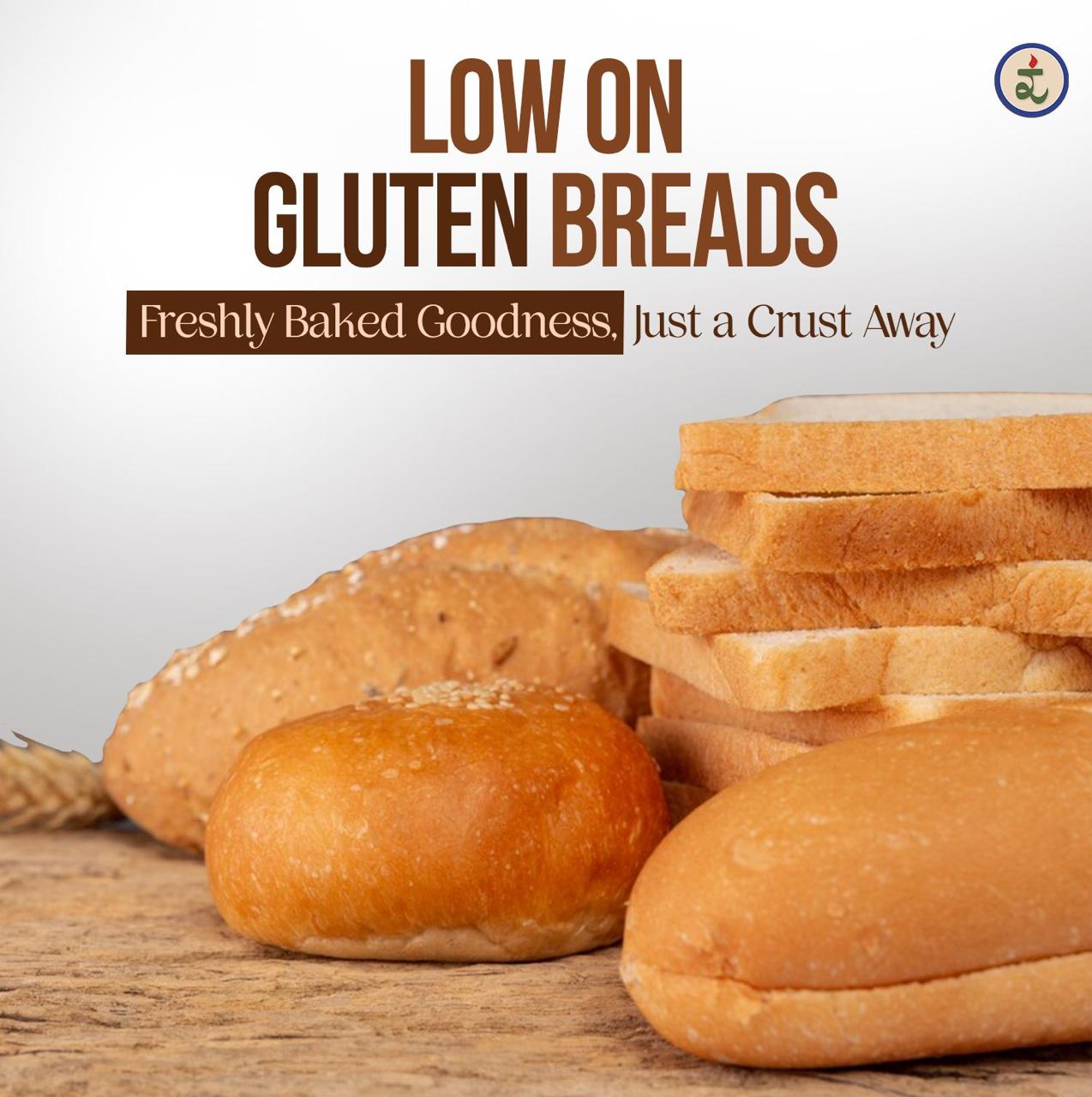 Organic Emmer Pav Buns Party Pack of 12 | خبز باف عضوي | Frozen Gut-Friendly Pav Bread UAE