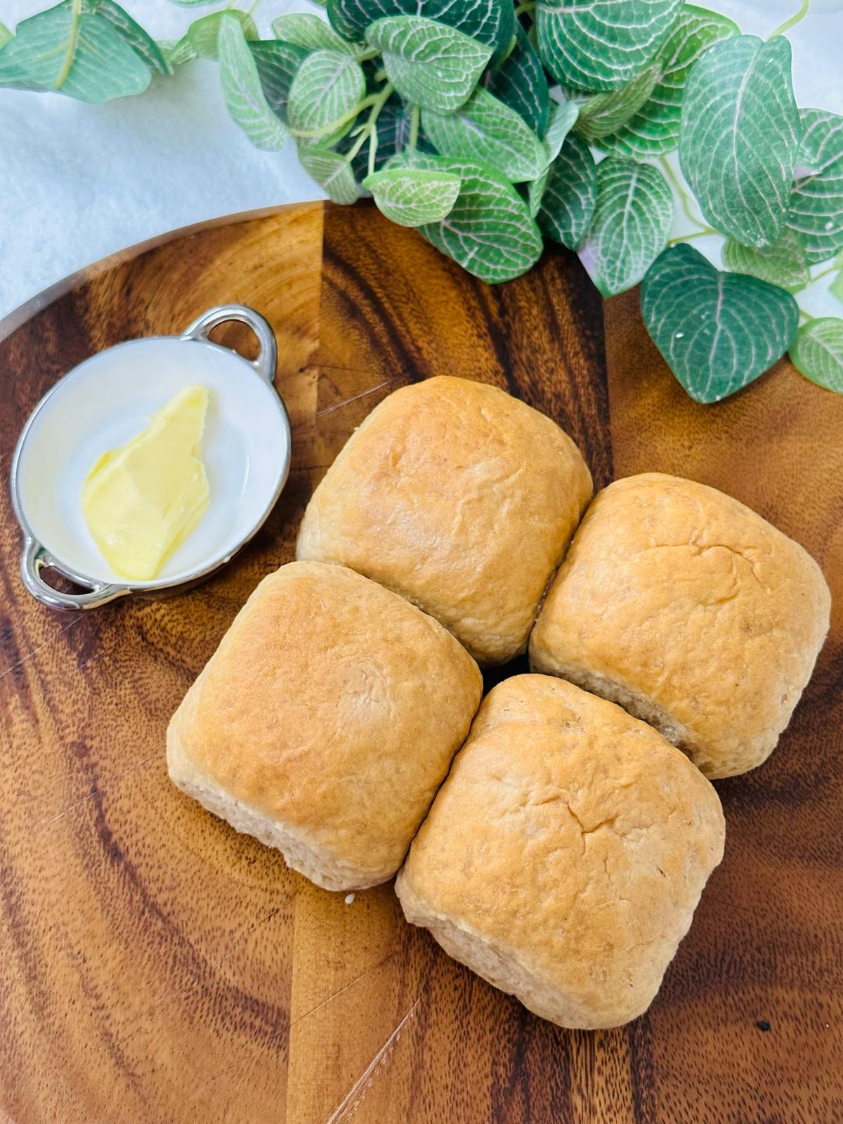 Organic Emmer Pav Buns Party Pack of 12 | خبز باف عضوي | Frozen Gut-Friendly Pav Bread UAE