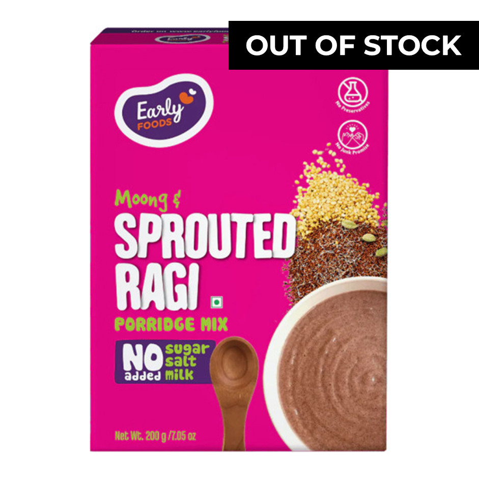 Early Foods -Sprouted Ragi Porridge Mix 200g (Plain)