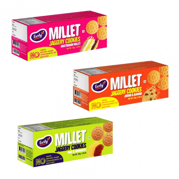 Image of Early Foods-Assorted Sugar free Cookies (Pack of 3)