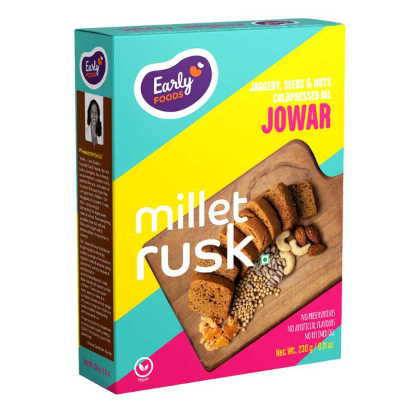 Image of Early Foods-Jowar Millet Rusk 230g