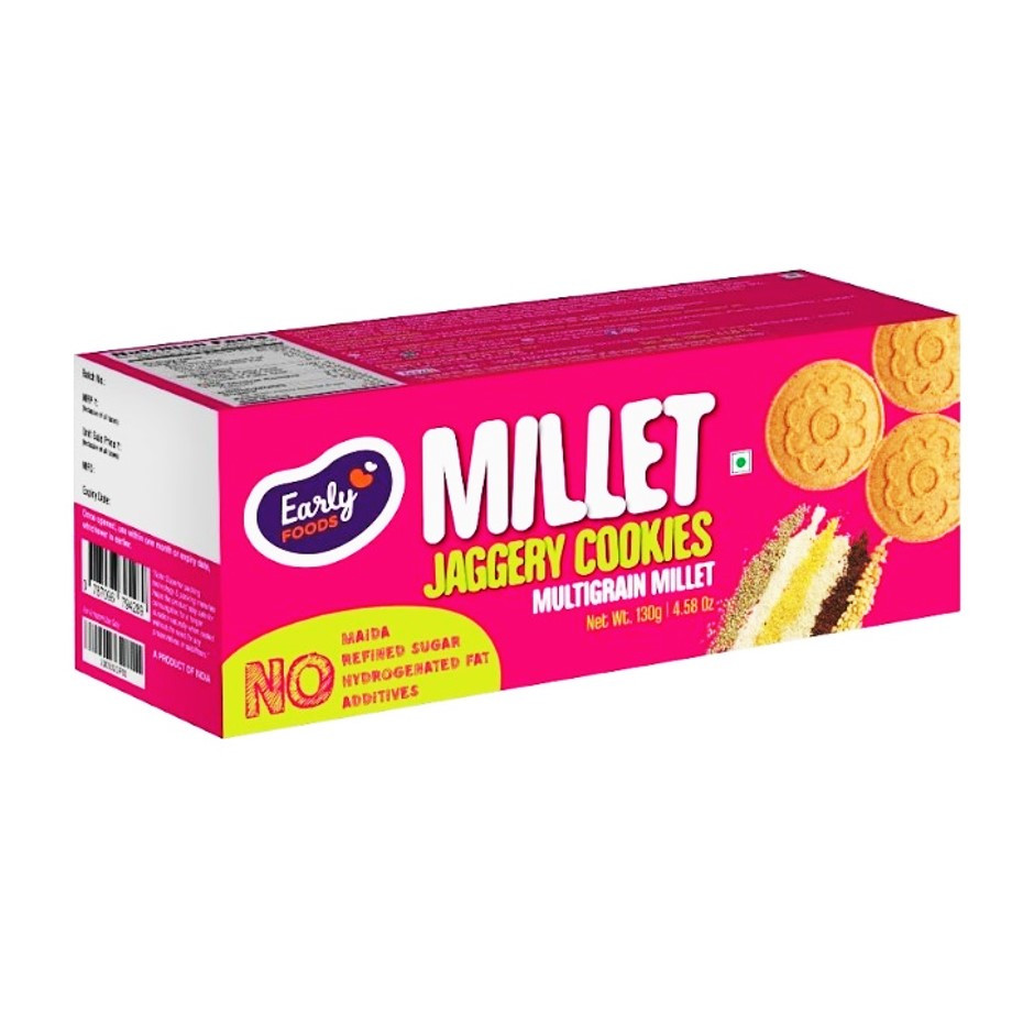 Early Foods-Multi-grain Millet Jaggery Cookies 130g