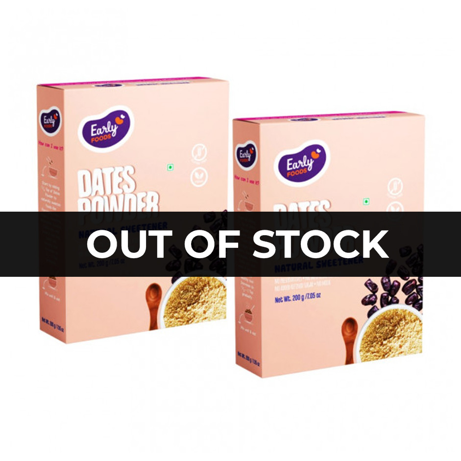 Early Foods-(Pack of 2)Date Powder Natural Sweetener 200gm