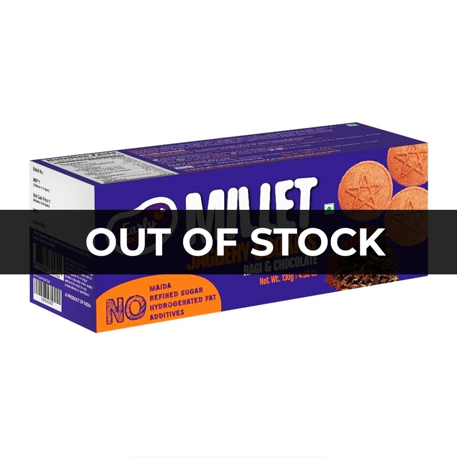 Early Foods-Ragi and Choco Jaggery Cookies 130g