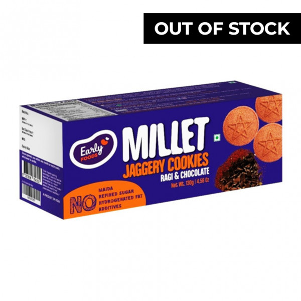 Image of Early Foods-Ragi and Choco Jaggery Cookies 150g
