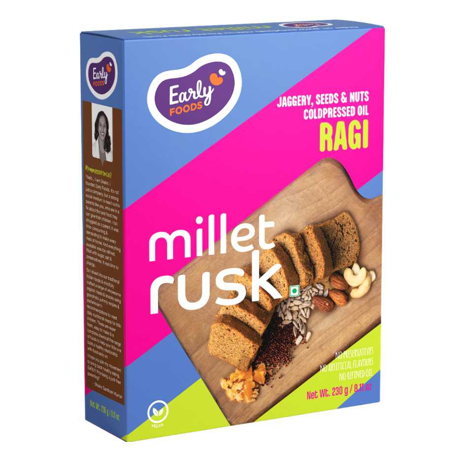 Early Foods-Ragi Millet Rusk 270g
