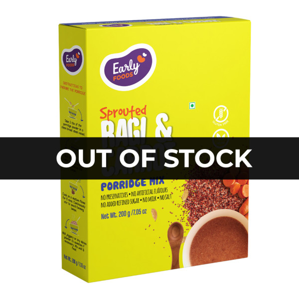 Image of Early Foods-Sprouted Ragi Carrot Porridge Mix 200gm