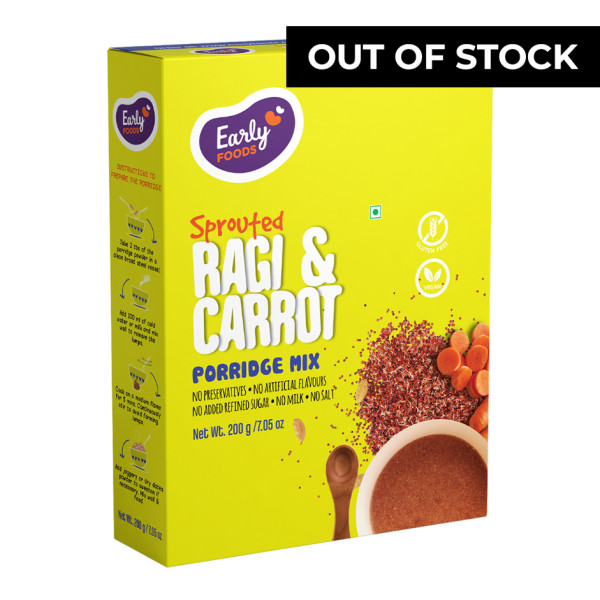 Image of Early Foods-Sprouted Ragi Carrot Porridge Mix 200gm
