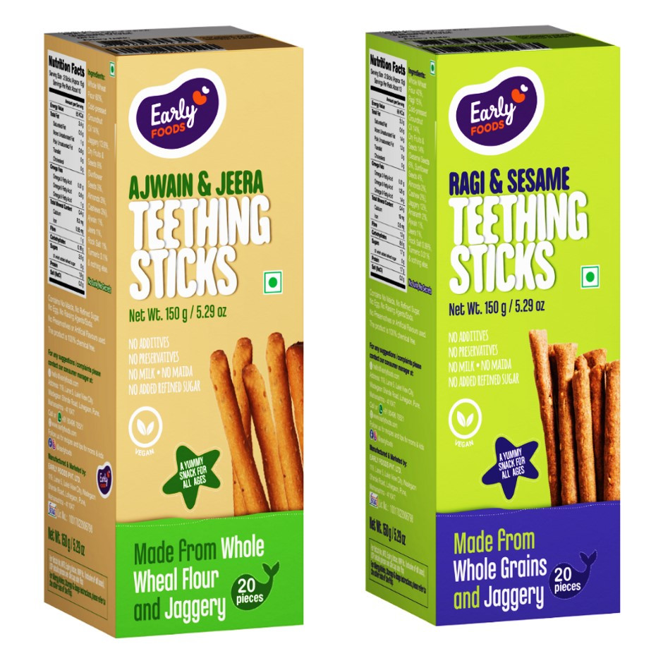 Early Foods-Teething Sticks Combo Pack of 2