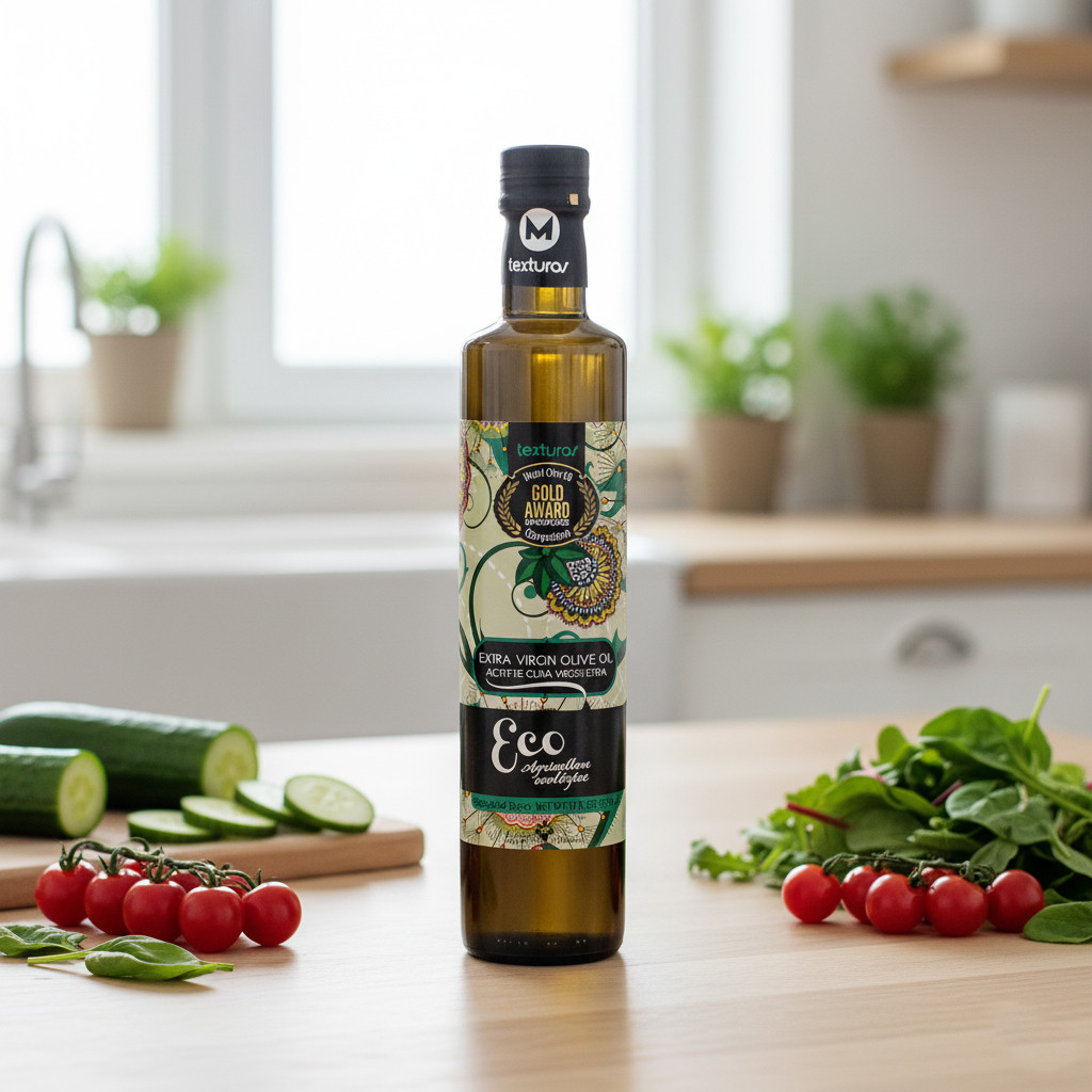 Texturas Organic Eco Agricultura Ecológica Extra Virgin Olive Oil 250ml – Award-Winning Spanish EVOO