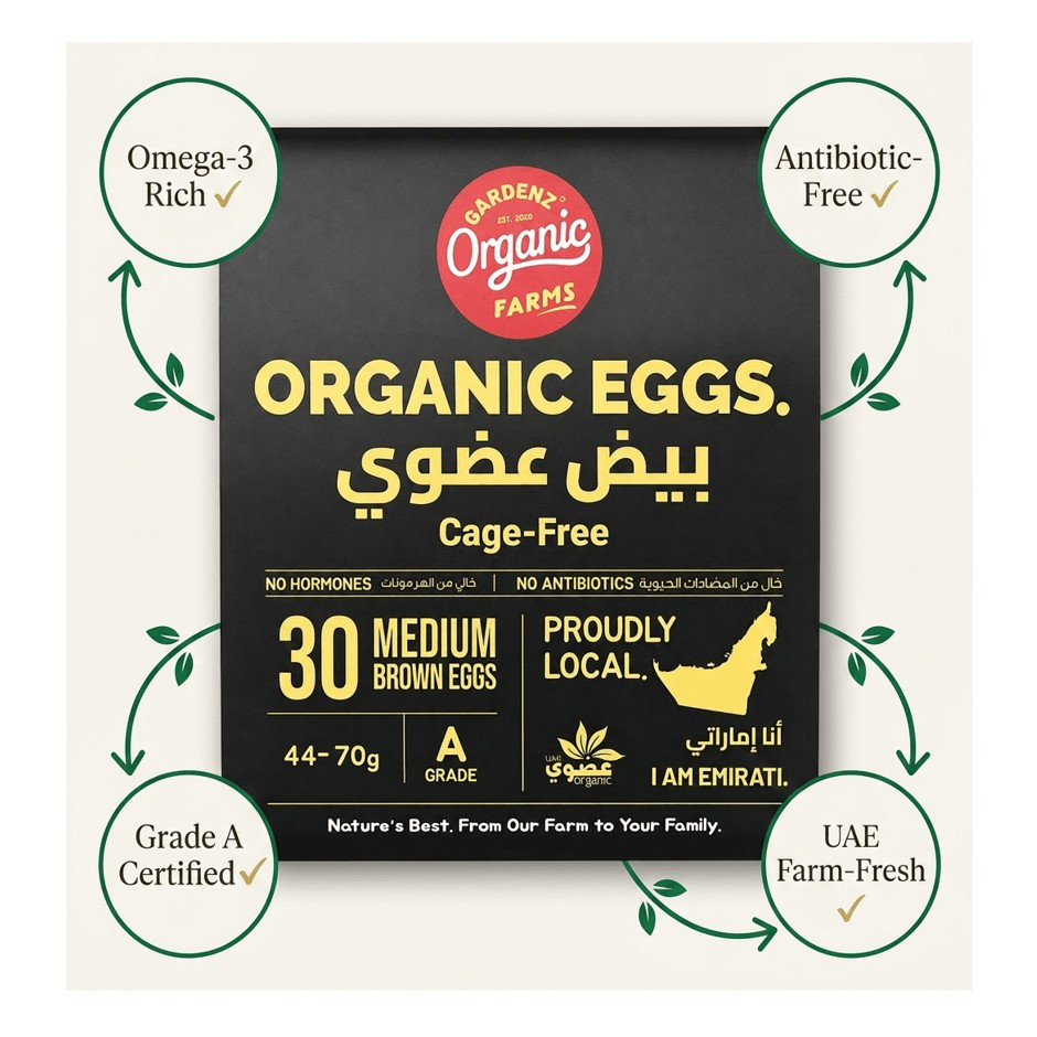 Organic Gardenz Cage Free Eggs - Pack of 30
