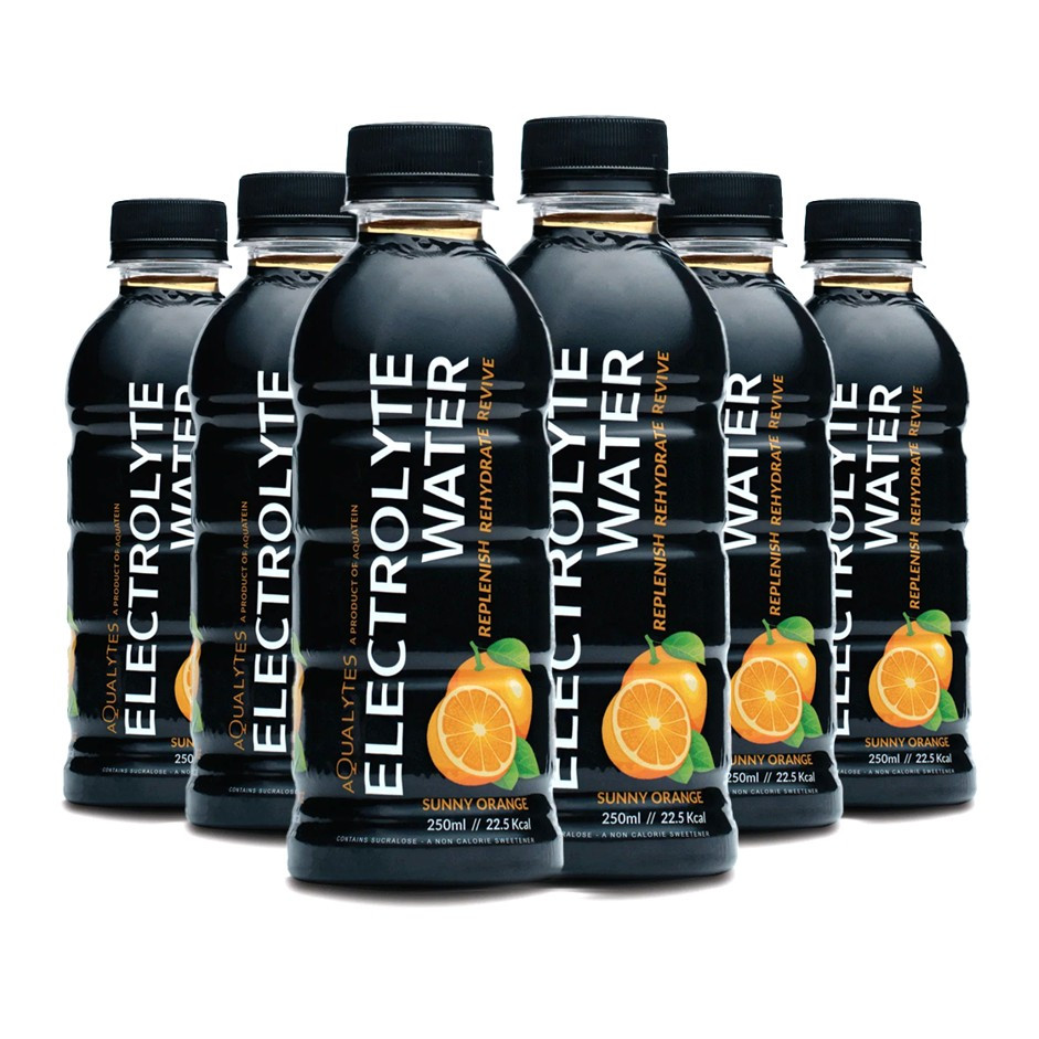 Electrolyte Water 250ml (Sunny Orange) - Pack Of 6