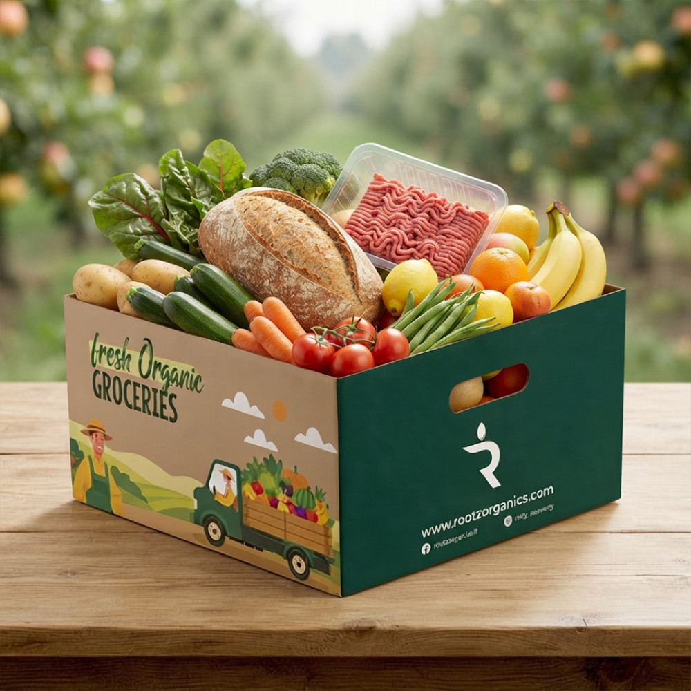 Rootz Organics Essential Organic Pantry Box | Curated Everyday Organic Grocery Essentials