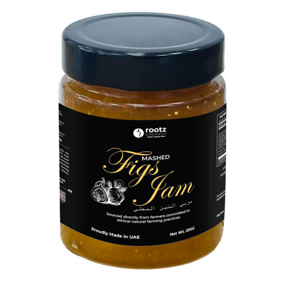 Premium Mashed Figs Jam 250g – Natural Fruit Spread for Bread, Cheese & Desserts